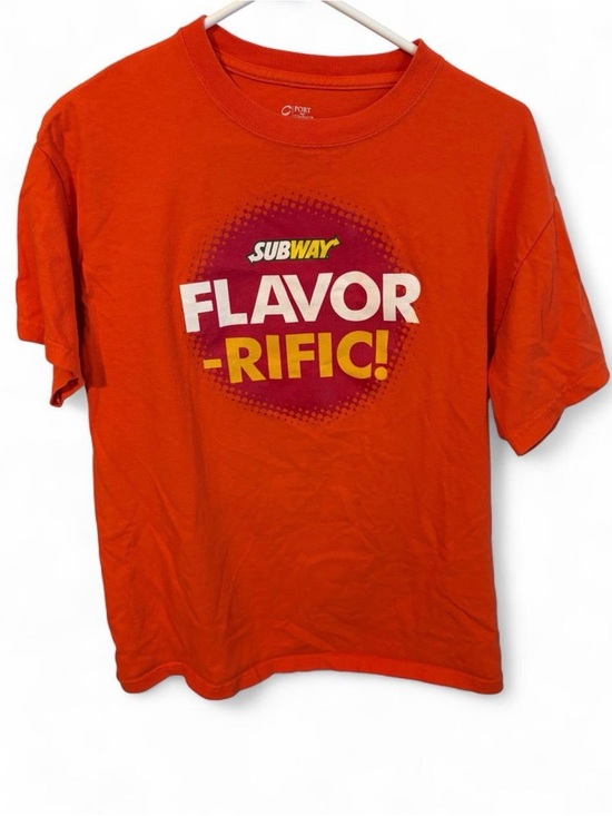 Port and Company Other - Port and Company Orange "Flavor-rific!" Subway Graphic Tee